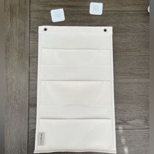 NWOT Caraway Home Lid Pot Holder Storage Canvas